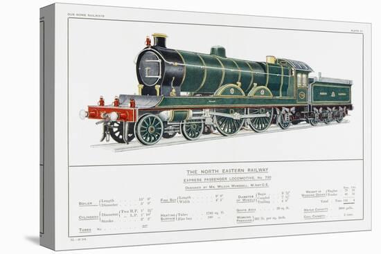North Eastern Railway Express Loco No 730-W.j. Stokoe-Stretched Canvas