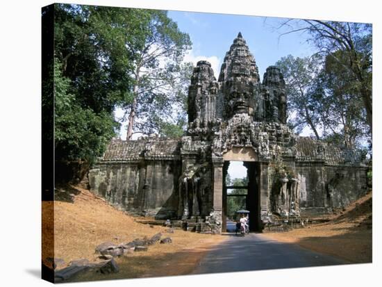 North Gate, Angkor Thom, Angkor, Unesco World Heritage Site, Siem Reap, Cambodia-Jane Sweeney-Premier Image Canvas