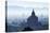 North Guni Temple, Pagodas and Stupas in Early Morning Mist at Sunrise, Bagan (Pagan)-Stephen Studd-Premier Image Canvas