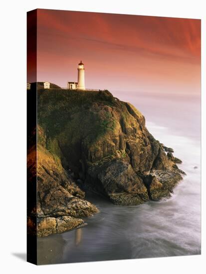 North Head Lighthouse on Cliff, Fort Canby State Park, Washington, USA-Stuart Westmorland-Premier Image Canvas