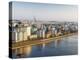 North Korea, Pyongyang, Elevated City Skyline Including the Ryugyong Hotel and Taedong River-Gavin Hellier-Premier Image Canvas