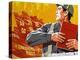 North Korea, Pyongyang, Painting in the Korean Art Museum-Gavin Hellier-Premier Image Canvas