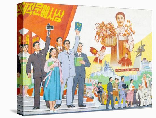 North Korea, Pyongyang, Pyongyang Film Studios, Wall Murals-Gavin Hellier-Premier Image Canvas