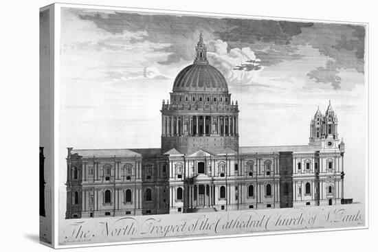 North View of St Paul's Cathedral, City of London, C1713-null-Premier Image Canvas