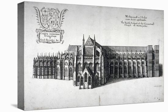 North View of Westminster Abbey, London, 1654-Wenceslaus Hollar-Premier Image Canvas