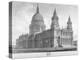 North-West View of St Paul's Cathedral, City of London, 1814-John Buckler-Premier Image Canvas