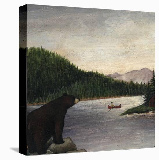 North Woods Bear II-David Cater Brown-Stretched Canvas