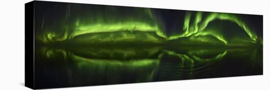 Northen Lights (Aurora Borealis) over the ocean, Canada-Raul Touzon-Premier Image Canvas