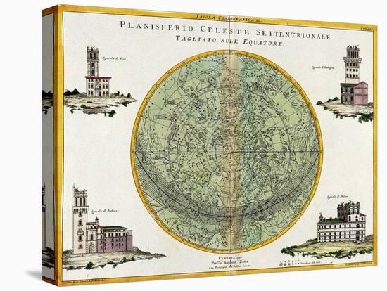Northern Celestial Planisphere, 1777-Science Source-Premier Image Canvas
