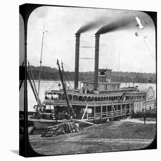 Northern Line Packet Company Paddle Steamer Lake Superior, USA, C1870S-null-Premier Image Canvas