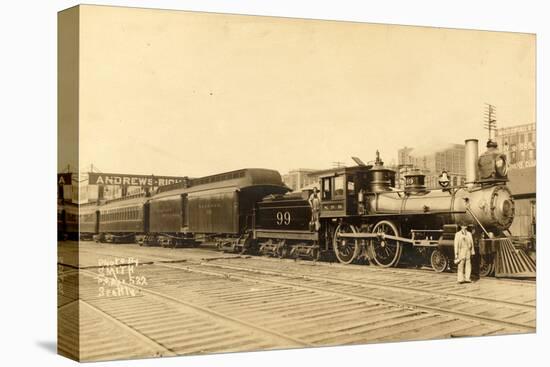 Northern Pacific Locomotive No. 99-Smith-Premier Image Canvas