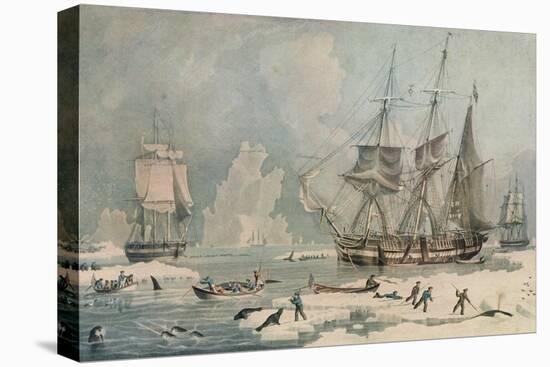 Northern Whale Fishery, c1829-Edward Duncan-Premier Image Canvas
