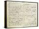 Norway, Bergen, Autograph Score of First Work of Edvard Hagerup Grieg-null-Premier Image Canvas