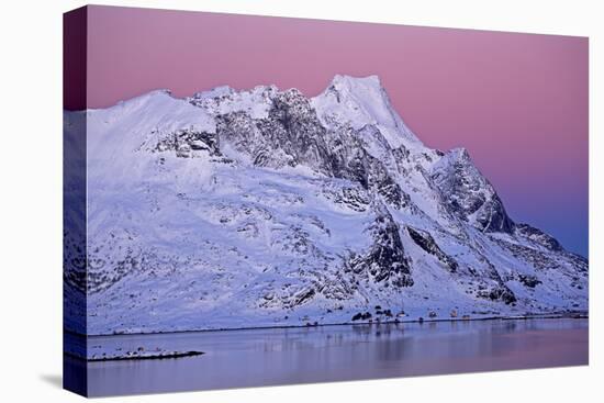 Norway, Lofoten, Moskenesoya, Kirkefjord, Pure Mountains-Bernd Rommelt-Premier Image Canvas