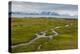 Norway. Svalbard. Camp Millar. Streams of Water Flow over the Moss-Inger Hogstrom-Premier Image Canvas