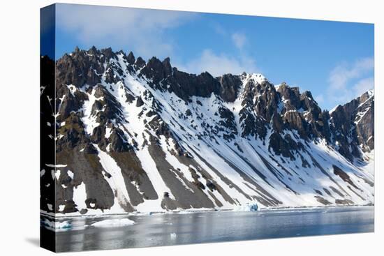 Norway. Svalbard. Hornsund. Heavily Eroded Peaks-Inger Hogstrom-Premier Image Canvas