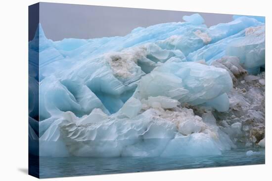 Norway. Svalbard. Nordaustlandet. Brasvelbreen. Textures of Icebergs-Inger Hogstrom-Premier Image Canvas