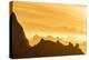 Norway, Svalbard, Nordaustlandet. Silhouette of Icebergs Backlit at Sunset-Jaynes Gallery-Premier Image Canvas