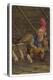 Norwegian "Nisse" Fiddles While Pigs Dance-null-Stretched Canvas