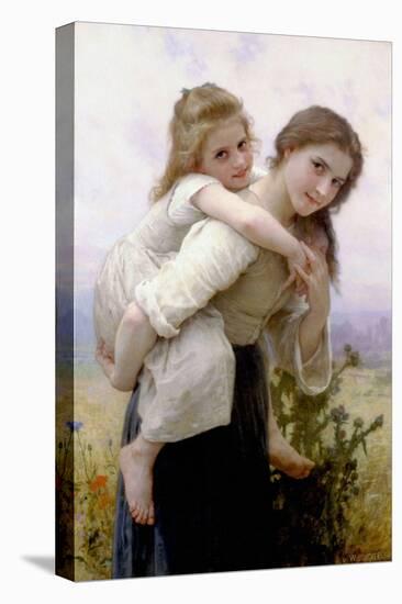 Not Too Much to Carry-William Adolphe Bouguereau-Stretched Canvas