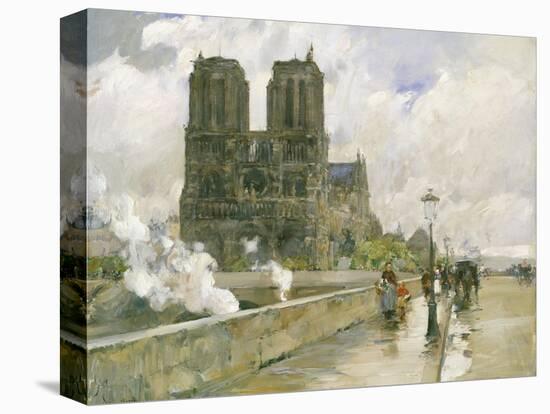 Notre Dame Cathedral, Paris, 1888-Childe Hassam-Premier Image Canvas