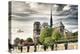 Notre Dame Cathedral - the banks of the Seine in Paris - France-Philippe Hugonnard-Premier Image Canvas