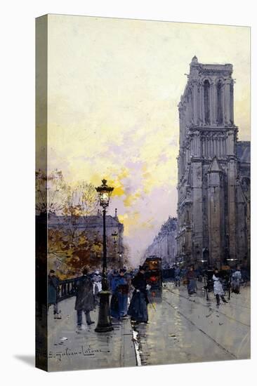 Notre Dame De Paris-Eugene Galien-Laloue-Premier Image Canvas