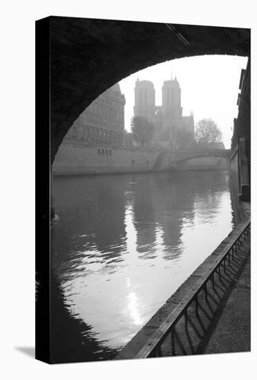 Notre Dame Reflection-Chris Bliss-Stretched Canvas