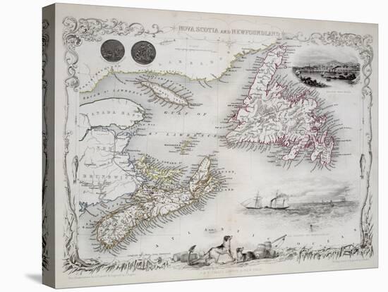 Nova Scotia and Newfoundland, Series of World Maps, c.1850-John Rapkin-Premier Image Canvas