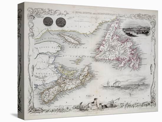 Nova Scotia and Newfoundland, Series of World Maps, c.1850-John Rapkin-Premier Image Canvas