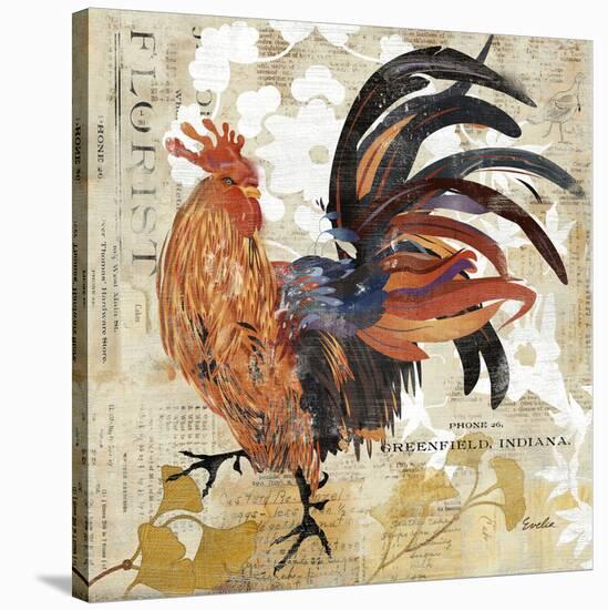 November Rooster-null-Stretched Canvas