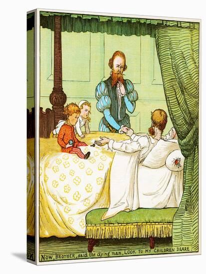 Now, Brother, Said the Dying Man, Look to My Children Deare , Illustration from Babes in the Wood,-Randolph Caldecott-Premier Image Canvas