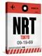 NRT Tokyo Luggage Tag 1-NaxArt-Stretched Canvas