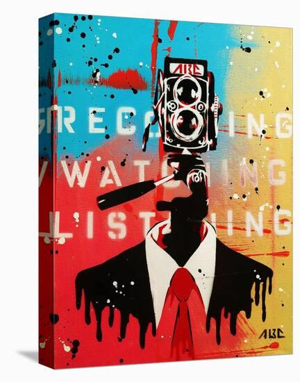 NSA Camera Man-AbcArtAttack-Stretched Canvas