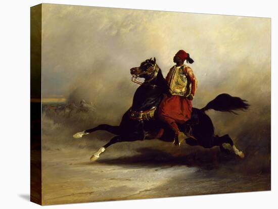 Nubian Horseman at the Gallop-Alfred De Dreux-Premier Image Canvas
