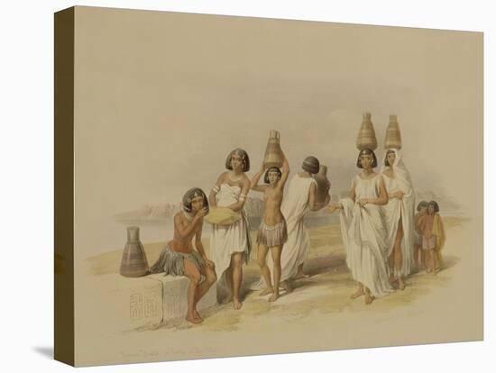 Nubian Women at Kortie on the Nile, from "Egypt and Nubia," Vol.1-David Roberts-Premier Image Canvas