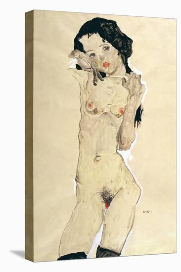 Nude, 1910-Egon Schiele-Premier Image Canvas