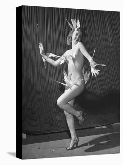 Nude Burlesque Dancer from "Folies Bergere"-Ralph Morse-Premier Image Canvas