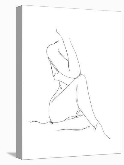 Nude Contour Sketch I-Ethan Harper-Stretched Canvas