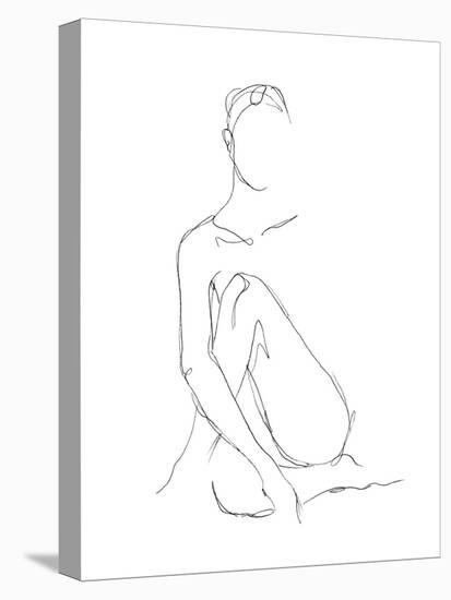 Nude Contour Sketch II-Ethan Harper-Stretched Canvas