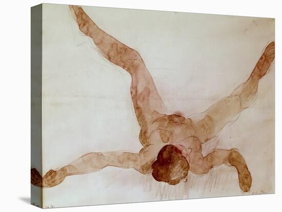 Nude Female Lying on Her Back-Auguste Rodin-Premier Image Canvas