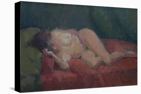 Nude on Red and Green, 2009-Pat Maclaurin-Premier Image Canvas