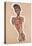 Nude Self-Portrait-Egon Schiele-Stretched Canvas