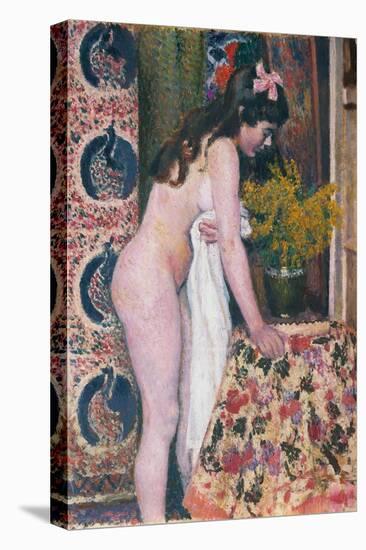 Nude Smelling the Flowers (Nu Sens Les Fleurs)-Georges Lemmen-Premier Image Canvas