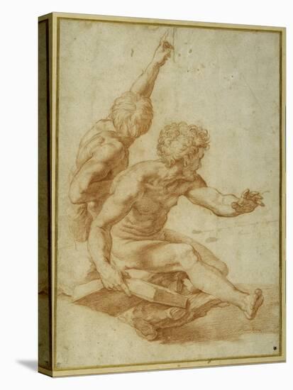 Nude Studies for St. Andrew and Another Apostle in 'The Transfiguration'-Raphael-Premier Image Canvas