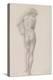 Nude study of Andromeda-Edward Burne-Jones-Stretched Canvas