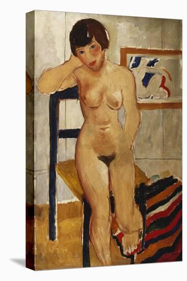 Nude with a Striped Rug, Meraud Guinness, 1928-Christopher Wood-Premier Image Canvas