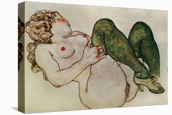 Nude with Green Stockings, 1918-Egon Schiele-Premier Image Canvas