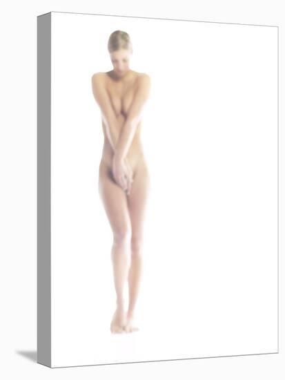 Nude Woman Covering Herself-null-Premier Image Canvas