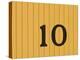 Number Ten on the Side of a Historic Trolley Car-John Nordell-Premier Image Canvas